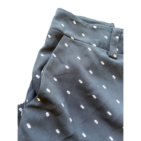 Torrid Black w White Pink Dots Dress Pants Wide Leg Belt Loops Side Pockets 18 - Picture 7 of 10